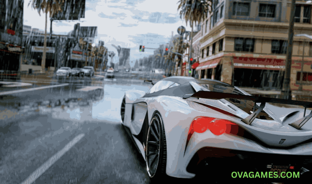 GTA 5 car driving 4k image