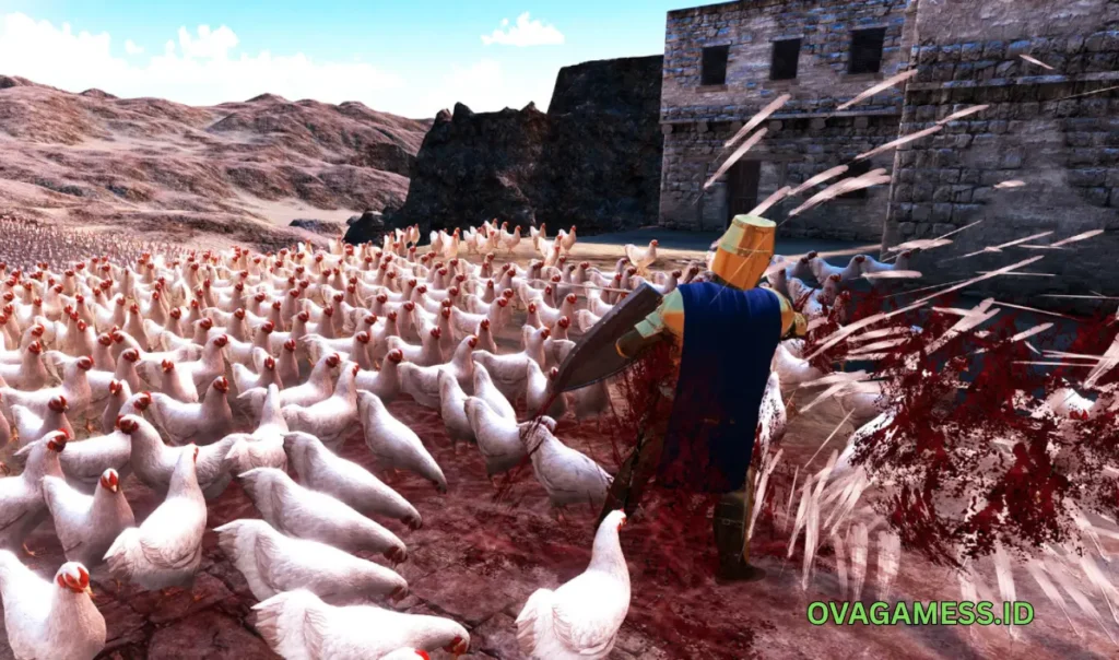Sandbox battle with Spartans vs zombies in UEBS