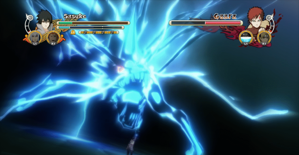 Naruto and Sasuke fighting in Ninja Storm 3 on PC