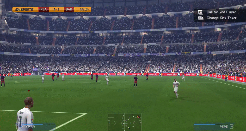 Close-up of realistic player faces in FIFA 14 graphics