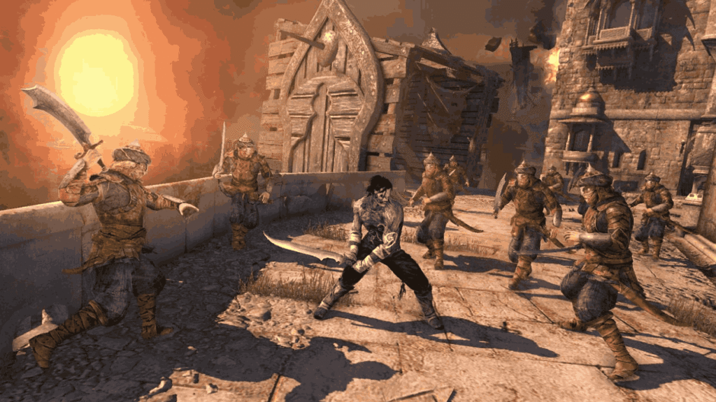 Prince of Persia The Forgotten Sands wall run action scene
