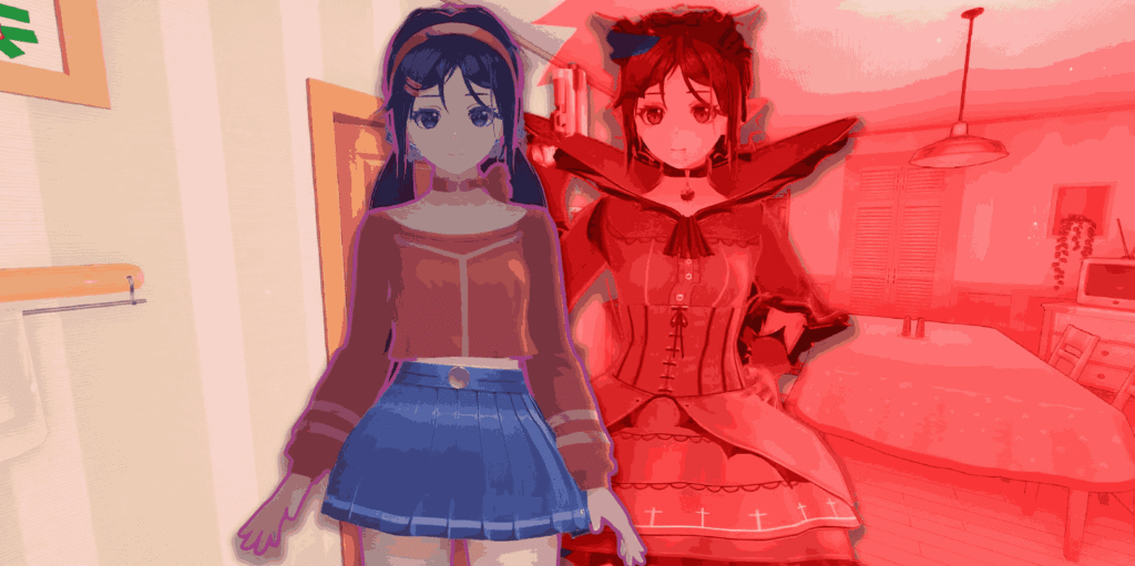 Horror scene from MiSide PC version