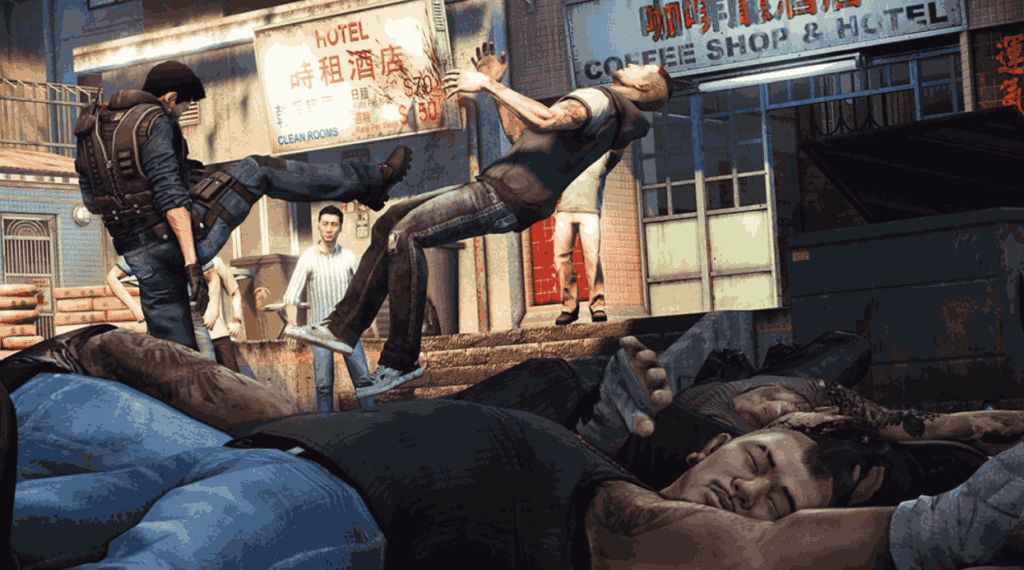 Sleeping Dogs undercover cop mission cutscene