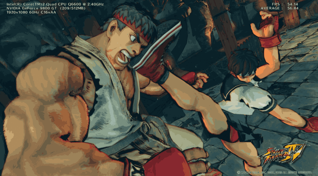 Street Fighter 4 installation setup window