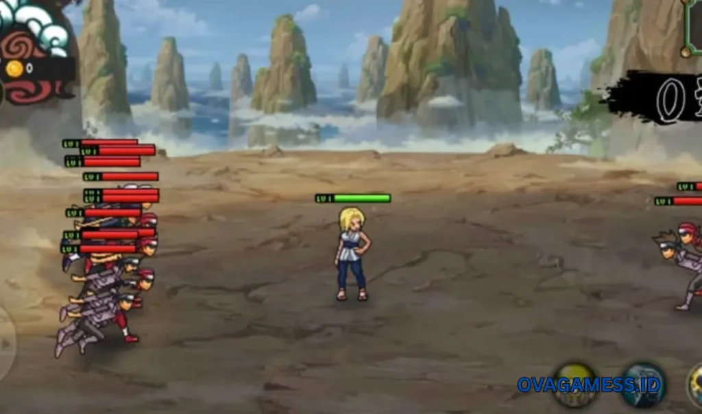 Naruto Senki gameplay battle Naruto vs Sasuke